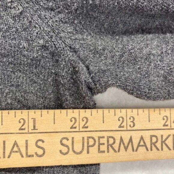 Eddie Bauer Mens Crewneck Sweater Size Large Charcoal Gray Long Sleeve - Picture 7 of 8